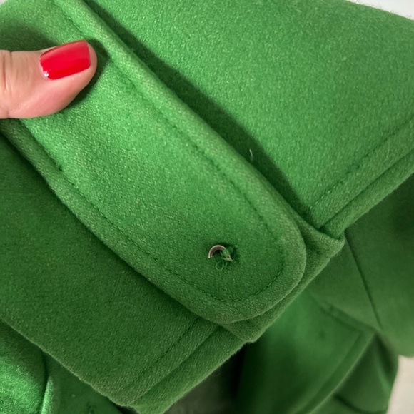 Elegant Green Women's Coat - Picture 3 of 5